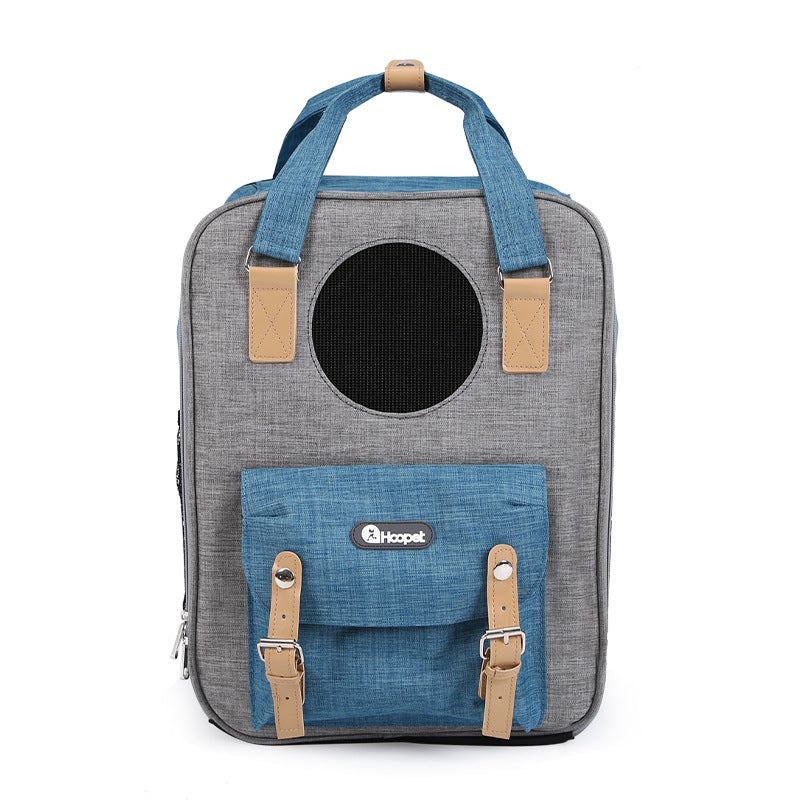 HKM-8609725 Breathable Large-Capacity Pet Carrier Bag for Cats, 31x25x42cm Mesh Design