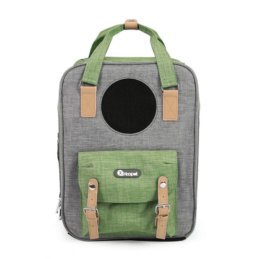HKM-8609725 Breathable Large-Capacity Pet Carrier Bag for Cats, 31x25x42cm Mesh Design