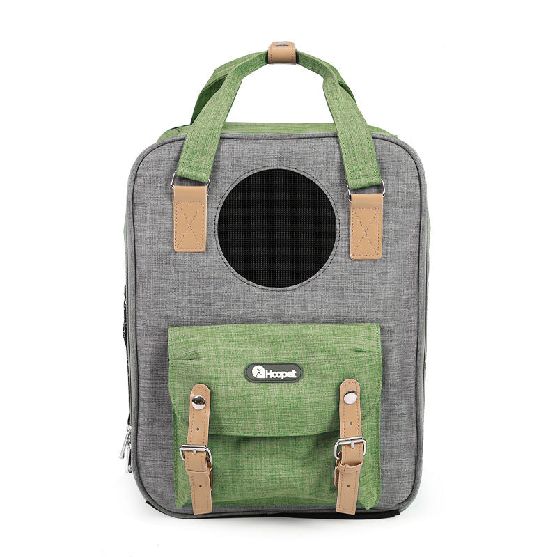 HKM-8609725 Breathable Large-Capacity Pet Carrier Bag for Cats, 31x25x42cm Mesh Design