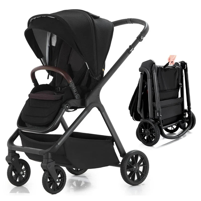 HKM-861011 2-in-1 Aluminium Folding Baby Stroller Pram with ASTM & EN1888 Certification
