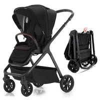 HKM-861011 2-in-1 Aluminium Folding Baby Stroller Pram with ASTM & EN1888 Certification