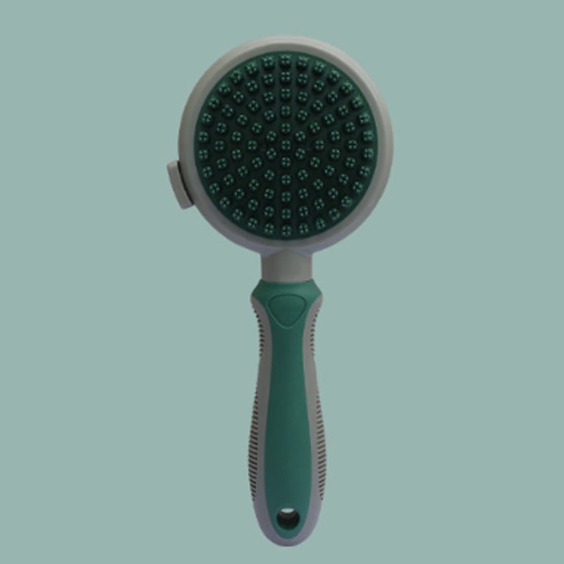 HKM-8610749 2in1 Cat and Dog Grooming Brush with Soft Rubber Pins for Bathing, Shedding, and Massaging Long-Haired Pets