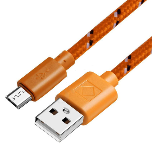 HKM-861203 Woven Nylon Data Cable for Android and LeTV Type-C Devices, Multiple Lengths and Colors Available