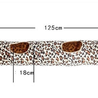 HKM-8612285 Long Cat Tunnel for Play and Exploration, 125cm Plush Paper Wire Design