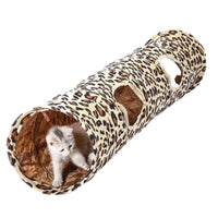 HKM-8612285 Long Cat Tunnel for Play and Exploration, 125cm Plush Paper Wire Design