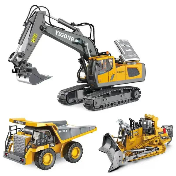 HKM-861267 1:20 Scale 11 Channel 2.4GHz Remote Control Excavator Construction Toy
