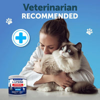 HKM-8613309 L-Lysine Powder Supplement for Cats - Immune and Eye Health Support, 900mg Serving for Respiratory Wellness