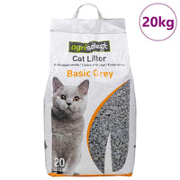 HKM-8613437 Absorbent Baby Powder Scented Cat Litter, 20L Bentonite with Clumping Action and Odor Control