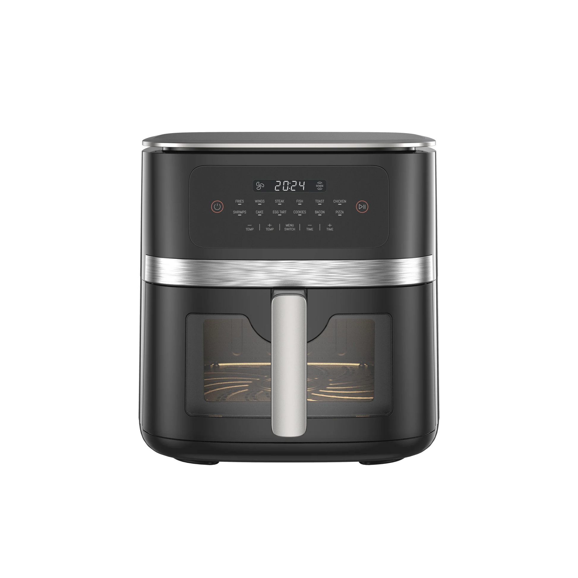 HKM-861395 7L Electric Wood Pellet Smoke Air Fryer with 360 Cooking Technology