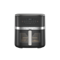 HKM-861395 7L Electric Wood Pellet Smoke Air Fryer with 360 Cooking Technology