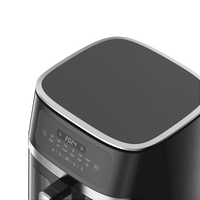 HKM-861395 7L Electric Wood Pellet Smoke Air Fryer with 360 Cooking Technology