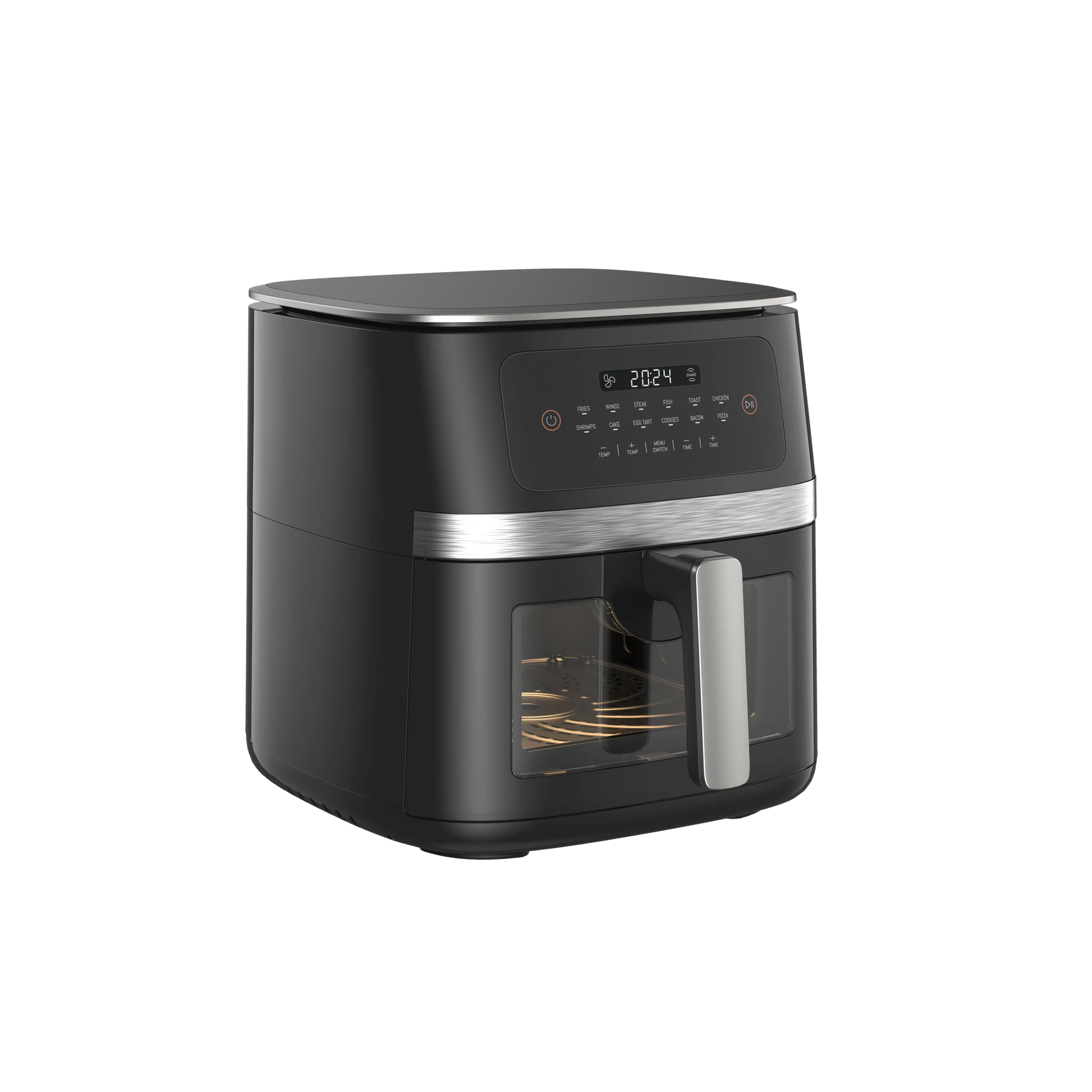 HKM-861395 7L Electric Wood Pellet Smoke Air Fryer with 360 Cooking Technology