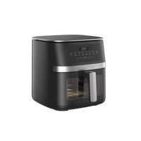 HKM-861395 7L Electric Wood Pellet Smoke Air Fryer with 360 Cooking Technology