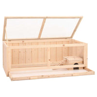 HKM-8614845 Solid Fir Wood Hamster Cage with Wire Mesh Roof – Ideal for Small Pets, Easy to Clean, 104x52x38 cm