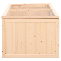 HKM-8614845 Solid Fir Wood Hamster Cage with Wire Mesh Roof – Ideal for Small Pets, Easy to Clean, 104x52x38 cm