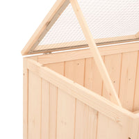 HKM-8614845 Solid Fir Wood Hamster Cage with Wire Mesh Roof – Ideal for Small Pets, Easy to Clean, 104x52x38 cm