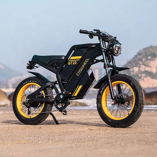 HKM-861523 Electric Off-Road E-Bike with 72V 3000W Motor, 20 Inch Wheels, 7 Speed Gears and Long Range Battery
