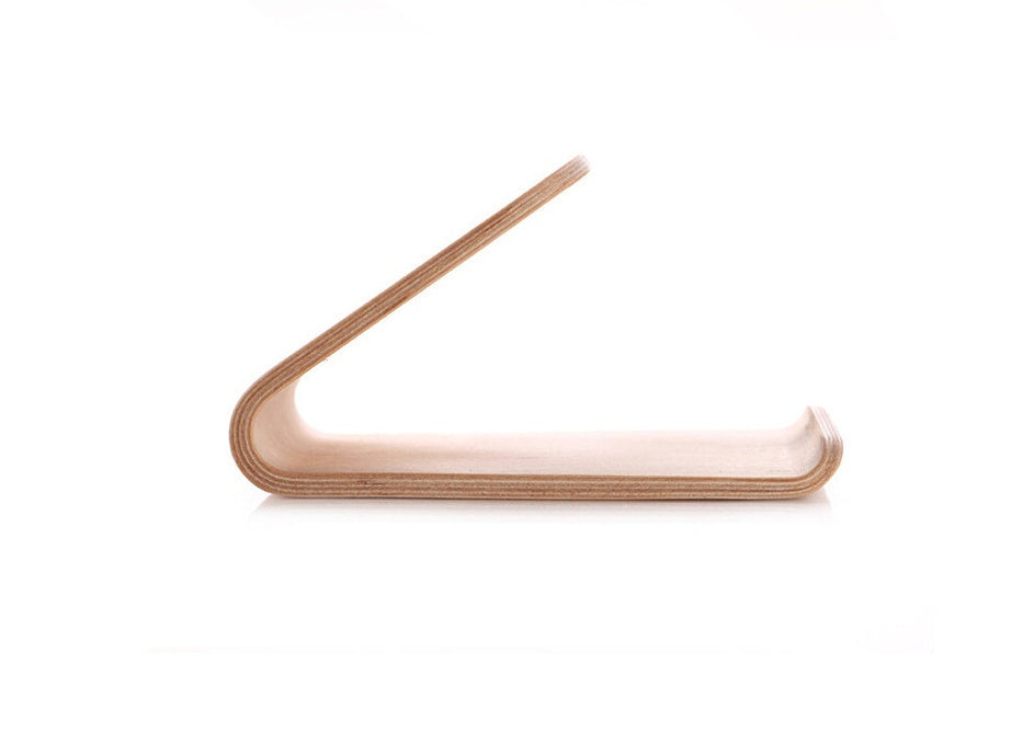 HKM-861523 Wooden Phone Stand for iPhone - Walnut & White Maple Compatibility