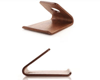 HKM-861523 Wooden Phone Stand for iPhone - Walnut & White Maple Compatibility