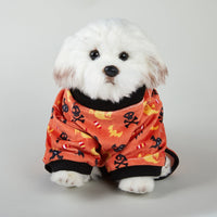HKM-8615613 Cute Halloween Themed Pet Clothing for Dogs and Cats - Purple, Orange, and White Options Available