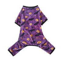 HKM-8615613 Cute Halloween Themed Pet Clothing for Dogs and Cats - Purple, Orange, and White Options Available
