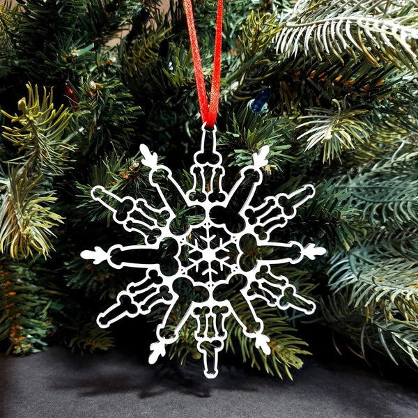 HKM-861587 Wooden Christmas Snowflake Pendant - Decorative Boxwood Ornament for Home and Office