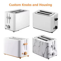 HKM-861715 700W Electric 2-Slice Bread Toaster with Custom Logo and Plastic Housing