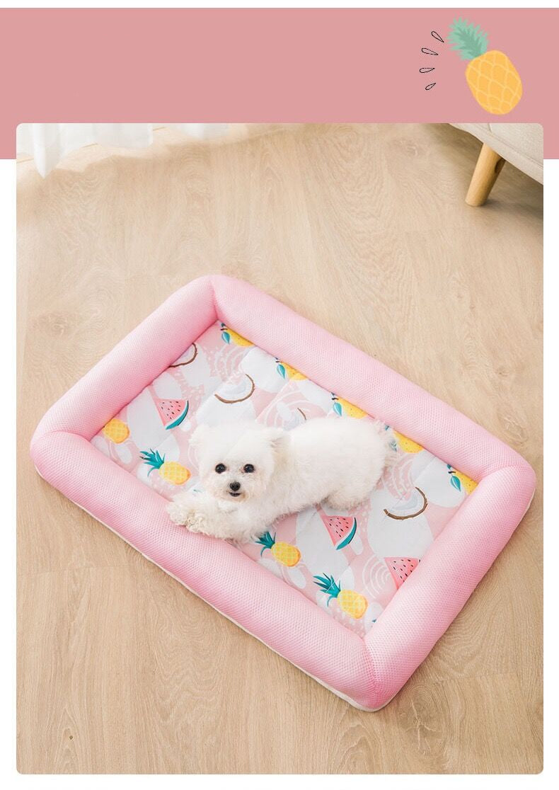 HKM-8617277 Cozy Printed Fruit Enclosure Nest for Small Pets - Breathable Mesh Fabric & High Resilience Filling