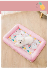 HKM-8617277 Cozy Printed Fruit Enclosure Nest for Small Pets - Breathable Mesh Fabric & High Resilience Filling