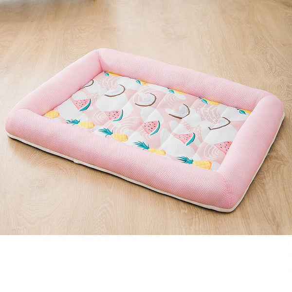 HKM-8617277 Cozy Printed Fruit Enclosure Nest for Small Pets - Breathable Mesh Fabric & High Resilience Filling