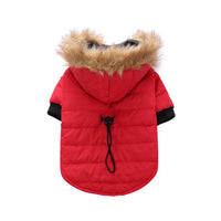 HKM-8617405 Winter Pet Clothing in Green, Grey, and Red - Warm Polyester Options Available in S, M, L, XL