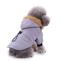 HKM-8617405 Winter Pet Clothing in Green, Grey, and Red - Warm Polyester Options Available in S, M, L, XL