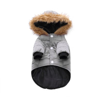 HKM-8617405 Winter Pet Clothing in Green, Grey, and Red - Warm Polyester Options Available in S, M, L, XL