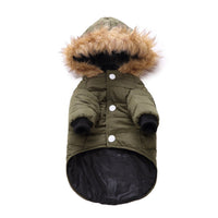 HKM-8617405 Winter Pet Clothing in Green, Grey, and Red - Warm Polyester Options Available in S, M, L, XL