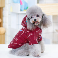 HKM-8617661 Casual Cotton Padded Coat in Wine Red and Dark Blue, Sizes S-XXL