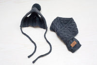 HKM-8618045 Cozy Dog Hat and Scarf Set for Autumn and Winter - Suitable for Small to Medium Breeds