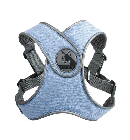 HKM-861843 Breathable Puppy Harness for Small to Medium Dogs - Adjustable Cationic Mesh Design