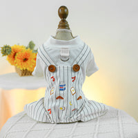 HKM-8618813 Casual Polyester Single Layer Dog Overalls - Multiple Sizes Available
