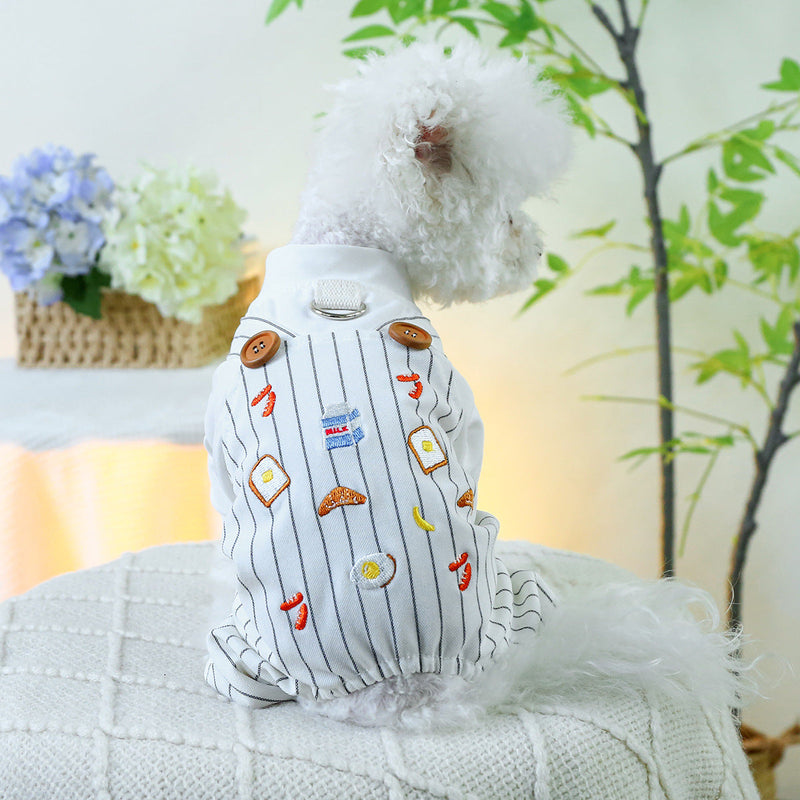 HKM-8618813 Casual Polyester Single Layer Dog Overalls - Multiple Sizes Available