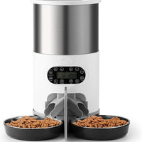 HKM-8619197 Automatic Pet Feeder with Stainless Steel Bowls - 3L and 4.5L Options Available