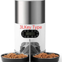 HKM-8619197 Automatic Pet Feeder with Stainless Steel Bowls - 3L and 4.5L Options Available