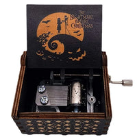 HKM-861971 Custom Halloween Eco-Friendly Mini Wooden Hand Cranked Music Box
