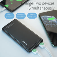 HKM-862035 10000mAh Portable Power Bank with Dual Inputs and Outputs, Multiple Protection Features, Compact Design