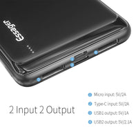 HKM-862035 10000mAh Portable Power Bank with Dual Inputs and Outputs, Multiple Protection Features, Compact Design