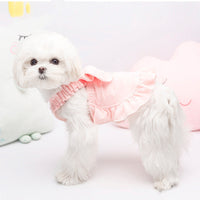 HKM-8620605 Sweet Cotton Suspender Skirt for Small Dogs in Princess Style
