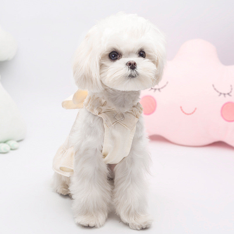 HKM-8620605 Sweet Cotton Suspender Skirt for Small Dogs in Princess Style