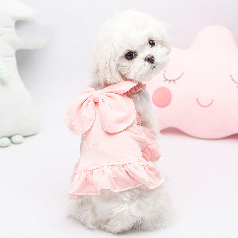 HKM-8620605 Sweet Cotton Suspender Skirt for Small Dogs in Princess Style