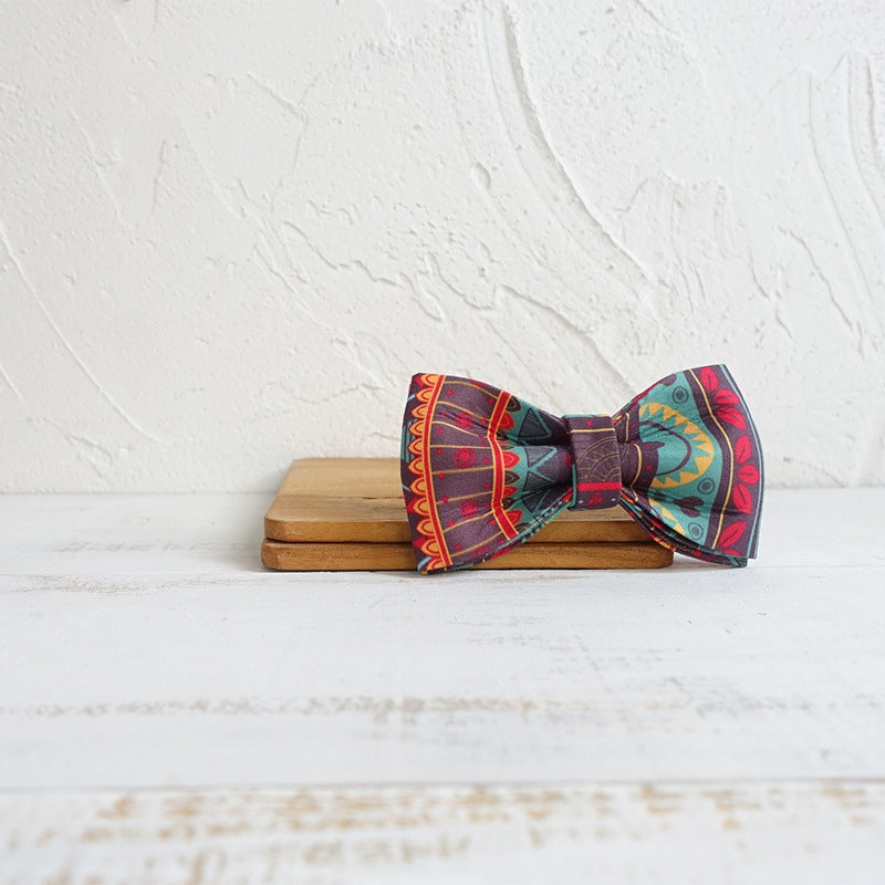 HKM-8620989 Chic Polyester Pet Bow Tie Collar Jewelry for Fashionable Pets - Multiple Sizes Available