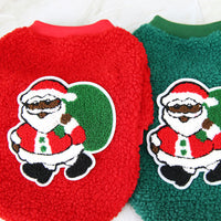HKM-8621373 Cozy Christmas Fleece Apparel for Small Dogs - Casual Two-Legged Clothing in Various Colors and Sizes