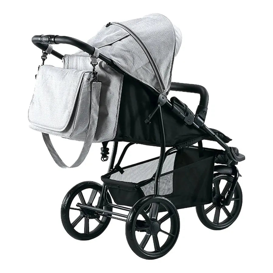 HKM-862163 Luxury Three-Wheel Portable Baby Jogger Stroller for Toddlers and Kids